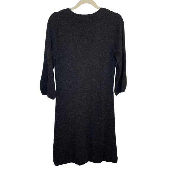 Margaret O'Leary Charcoal Cashmere Sweater Dress, M - Picture 2 of 11